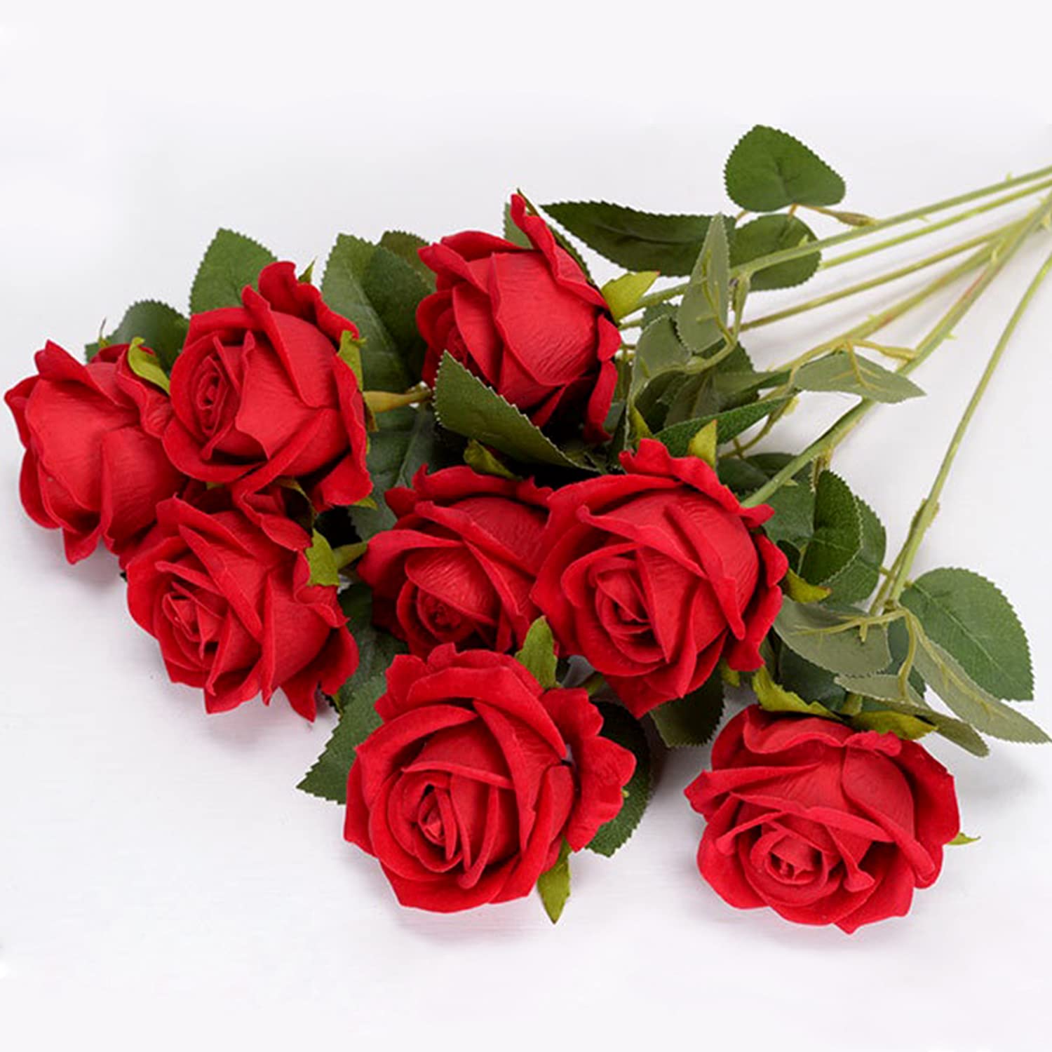 Amazon｜フェイクローズシングルローズフラワーシルクシミュレーション